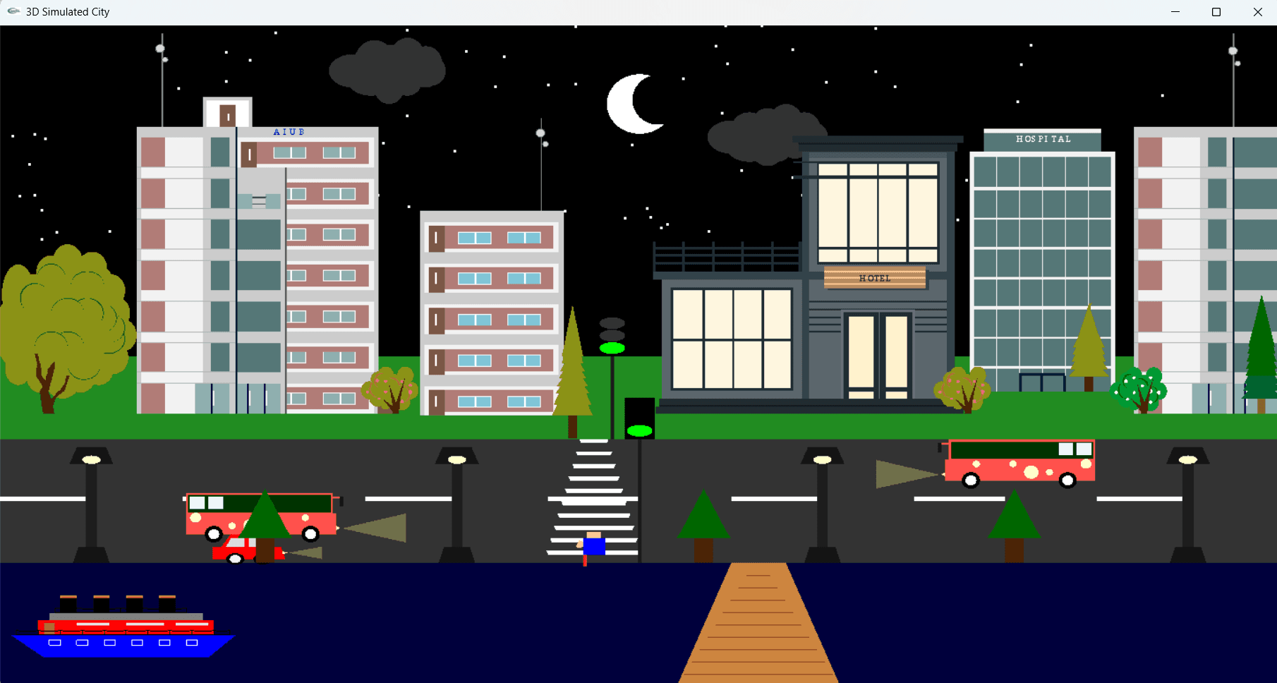 Traffic light state: green