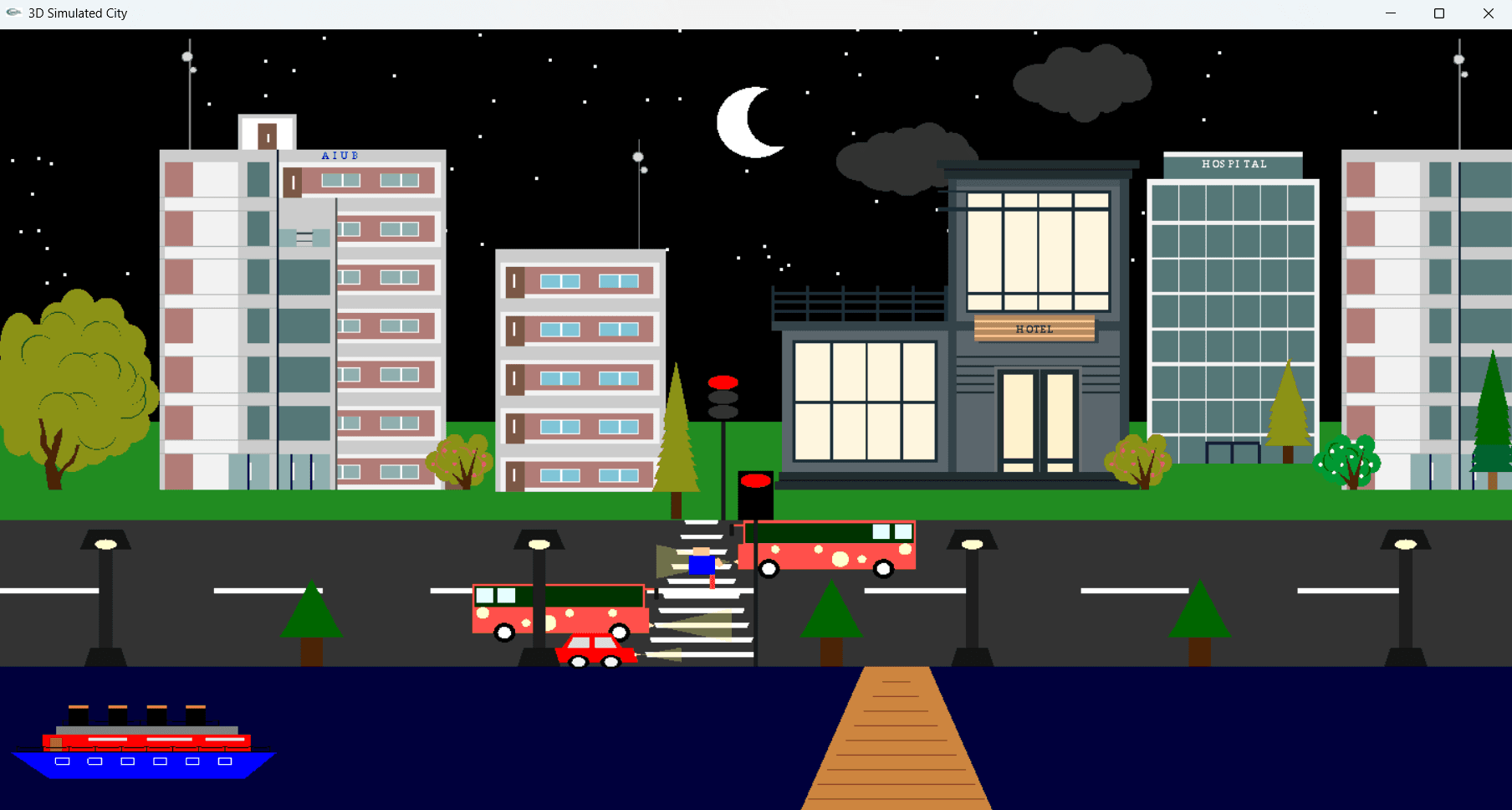 Traffic light state: red